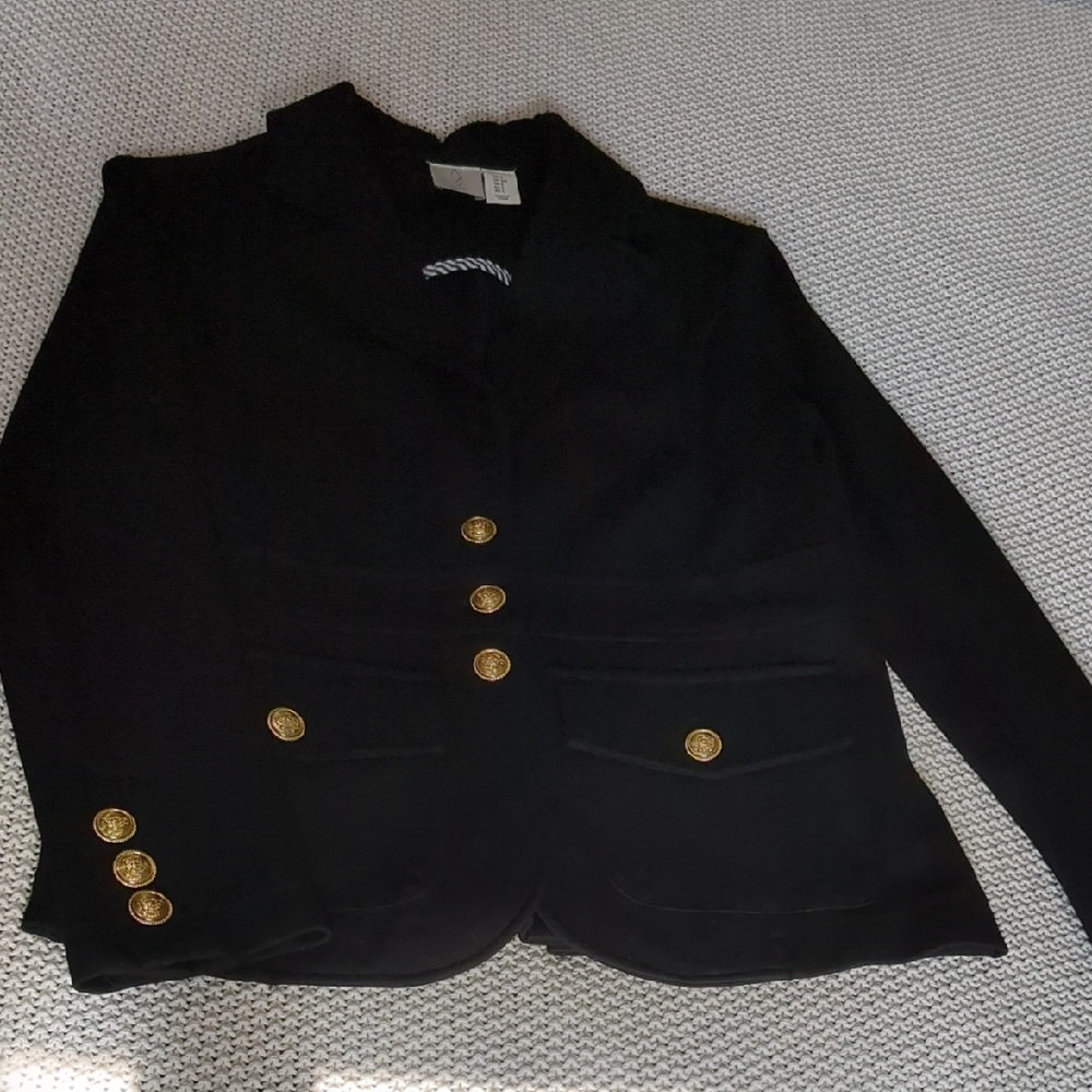 Like New! Joie Black Blazer with Gold Buttons